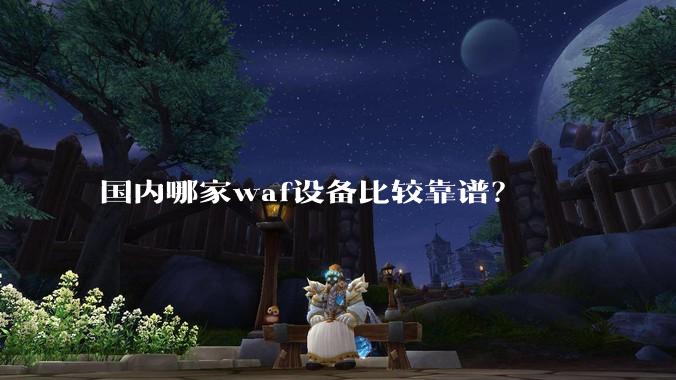 国内哪家waf设备比较靠谱？