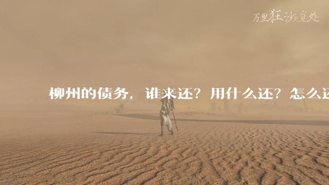 柳州的债务，谁来还？用什么还？怎么还？