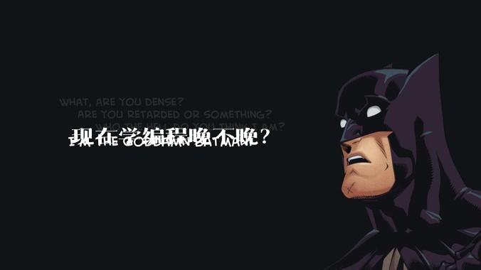 现在学编程晚不晚？