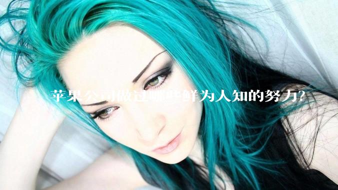 苹果公司做过哪些鲜为人知的努力？